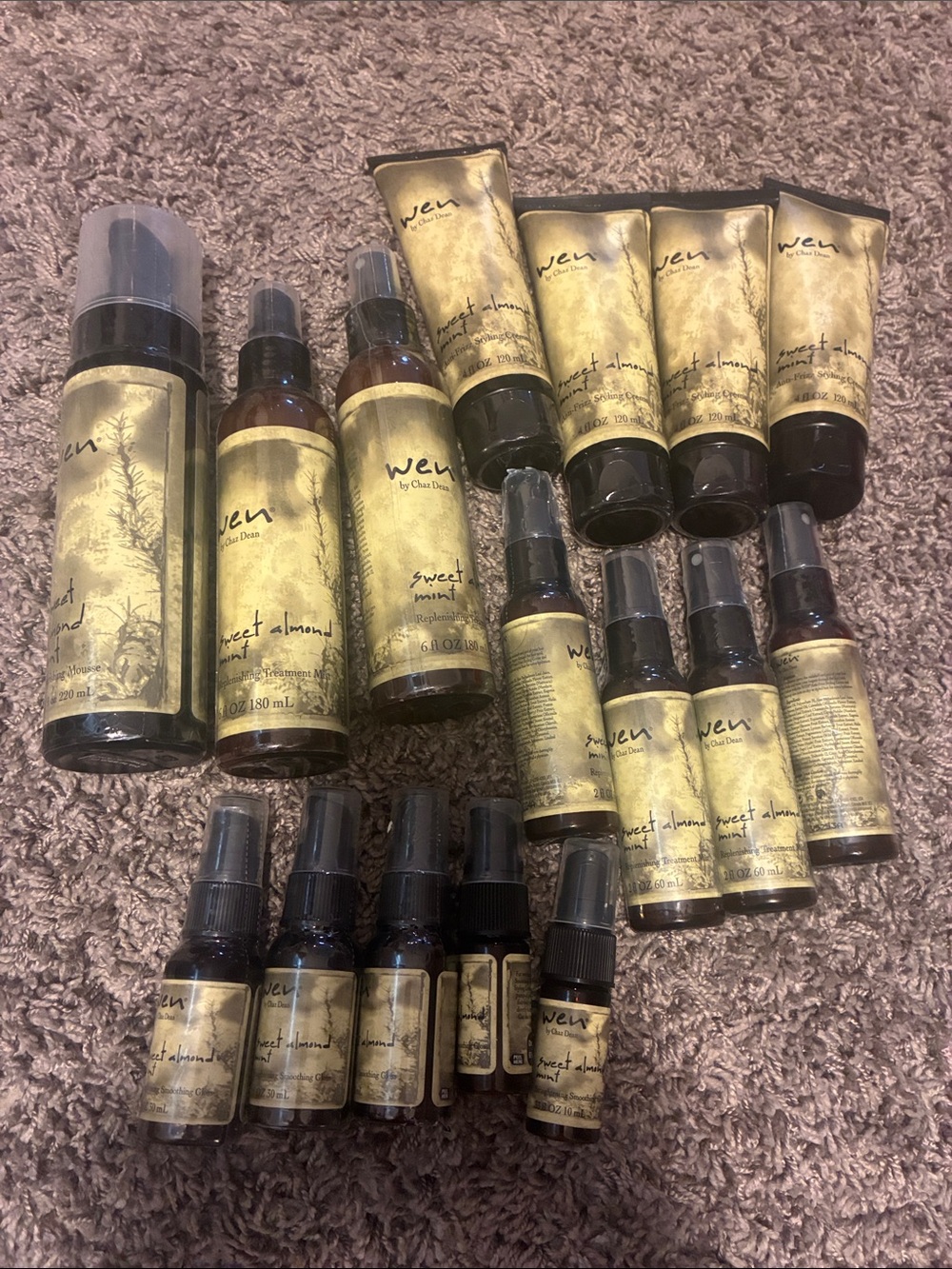 WEN Sweet Almond hair products